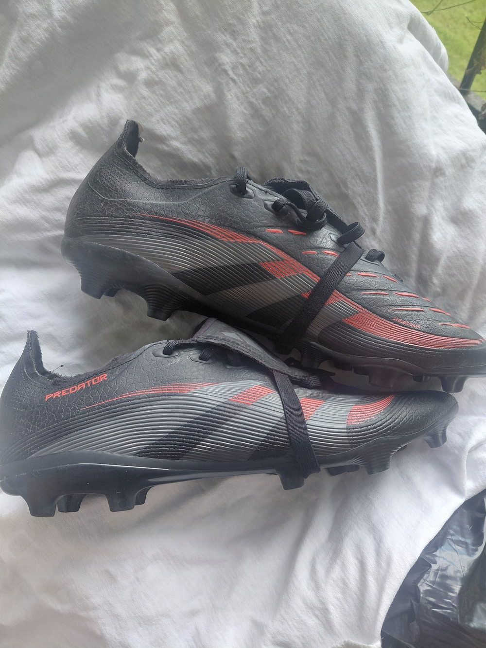 Adidas Predator Men’s Black & Red Soccer Cleats